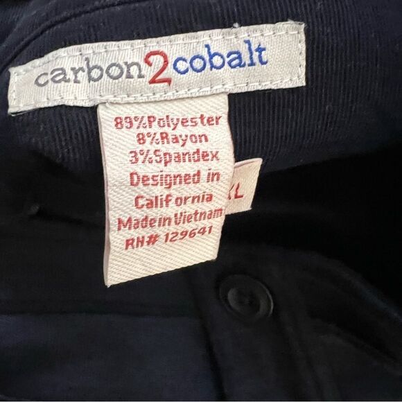 Carbon 2 Cobalt Mens 3 Button Long Sleeve Pullover Sweater Sz XL Blue - Picture 5 of 5